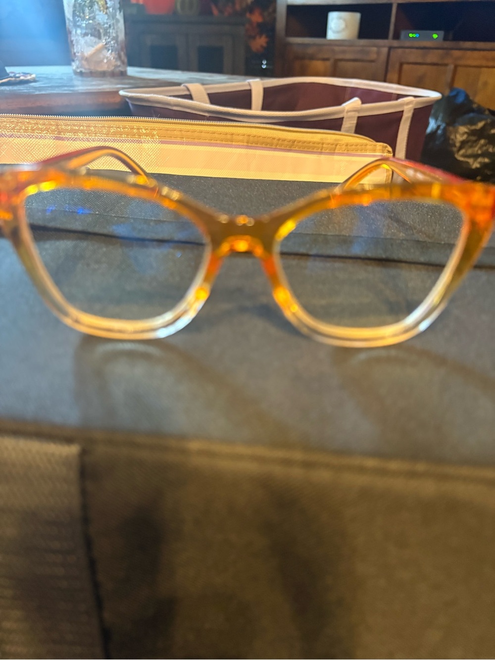 Joy Mangano Women’s Amber Tortoiseshell Cat-Eye Eyeglasses - 2.0